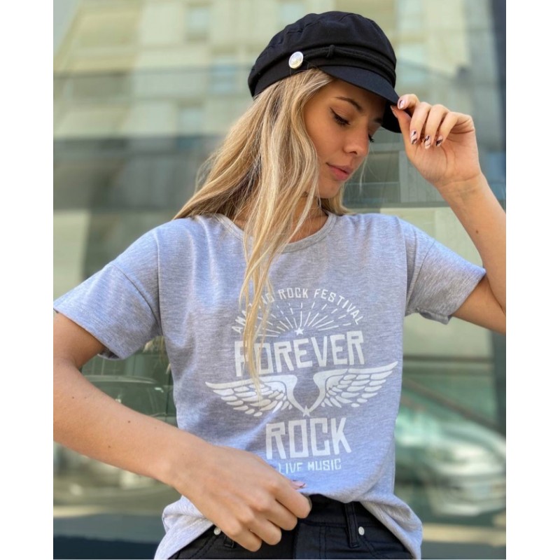 Remera Forever Gris