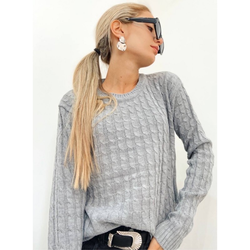 Sweater ochos gris