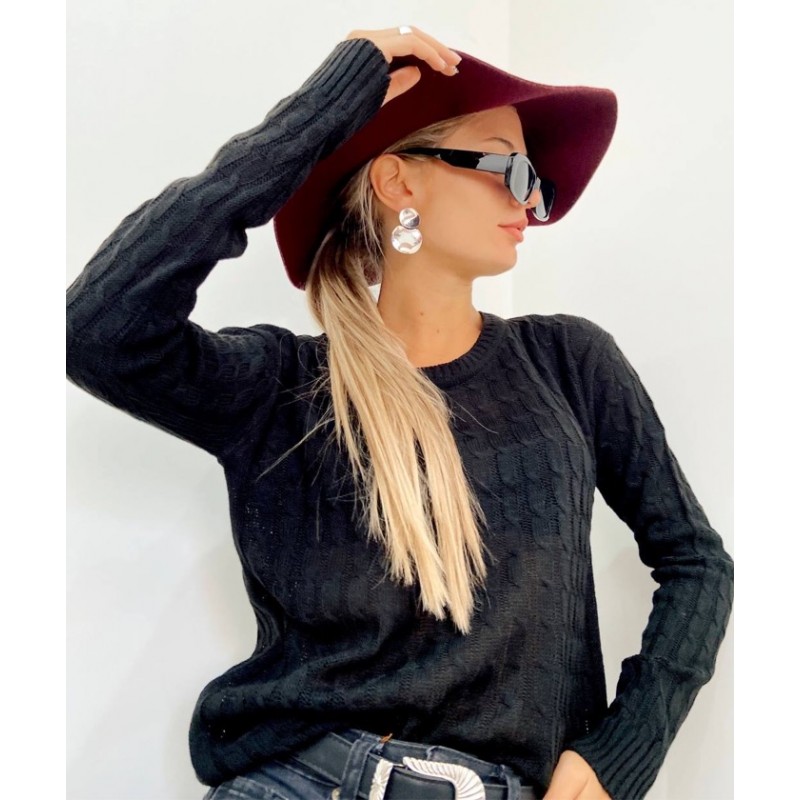 Sweater ochos negro